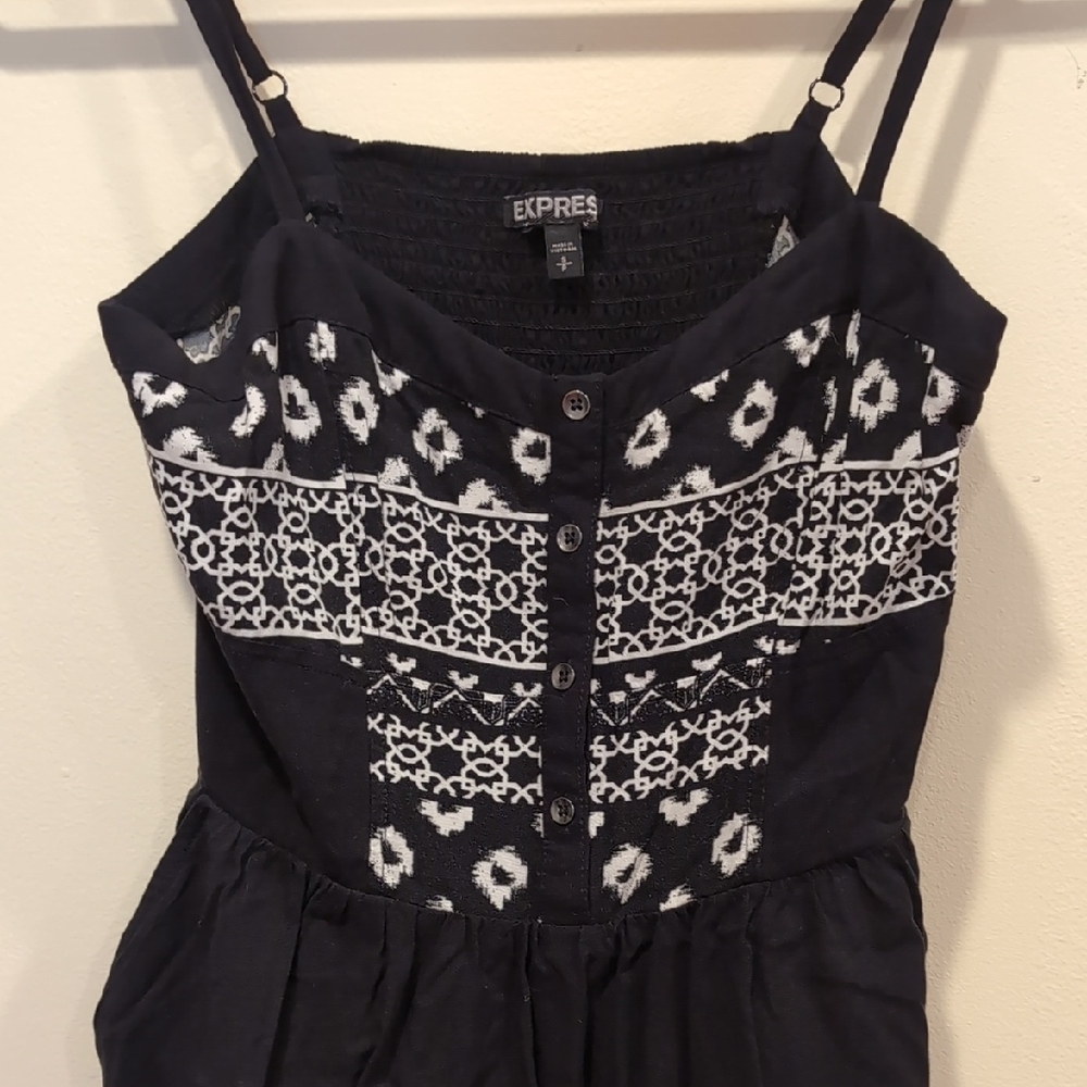 Express Black and White Mini Dress - Picture 3 of 5